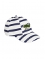 Preview: MINI RODINI Cap Chamäleon - blau weiss